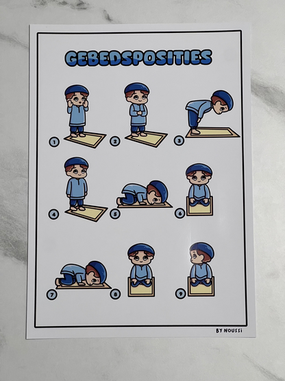 Salat poster voor jongens & meisjes