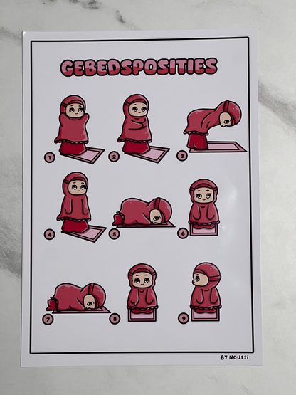 Salat poster voor jongens & meisjes